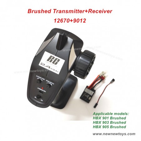 Vanguard RC Truck Parts HBX 903 Brushed Transmitter+Receiver (12670+90127)