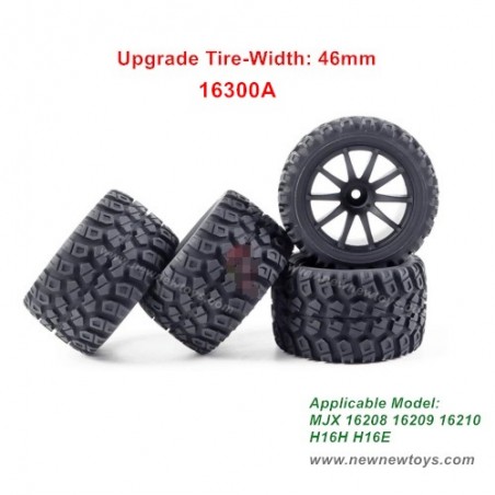 MJX Hyper Go 16208 16209 16210 Upgraded Widened Wheels-16300A (Width 46mm)