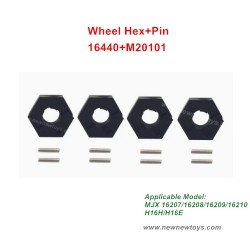 MJX Hyper Go 16207 16208 16209 16210 Parts Wheel Hex+Pin 16440+M20101