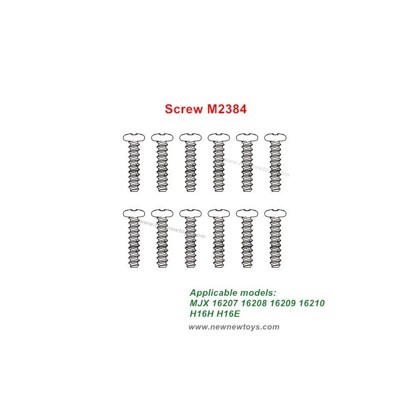 MJX HYPER GO Parts M2384 Screw For 16207 16208 16209 16210 RC Car