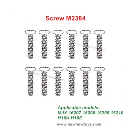 MJX HYPER GO Parts M2384 Screw For 16207 16208 16209 16210 RC Car