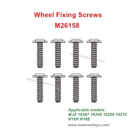 MJX Hyper Go 16207 16208 16209 16210 Parts Wheel Fixing Screws M26158