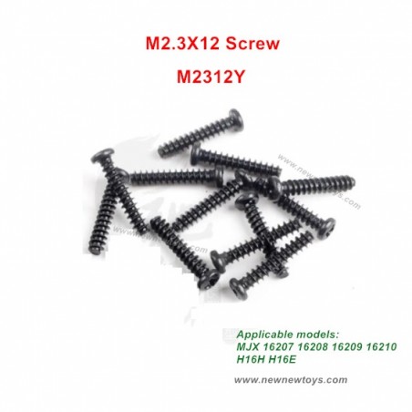 MJX Hyper Go 16207 16208 16209 16210 Parts M2312Y Screw M2.3X12