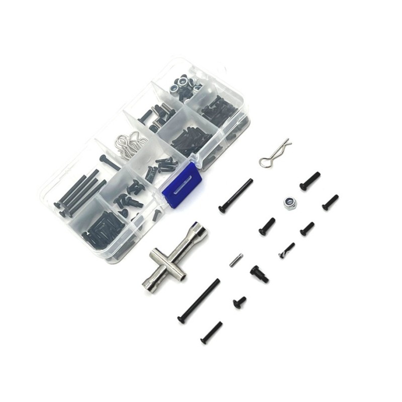 1Set RC Car Parts Scew Kit For SCY 16101 16102 16103 16104 16106 16201 Upgrade Metal Kit