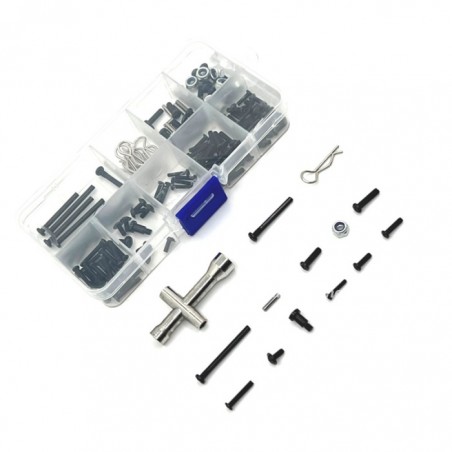 1Set RC Car Parts Scew Kit For SCY 16101 16102 16103 16104 16106 16201 Upgrade Metal Kit