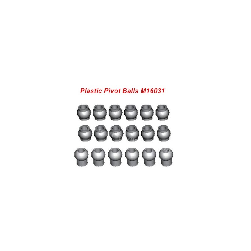 HBX 16890 Parts Plastic Pivot Balls Complete M16031