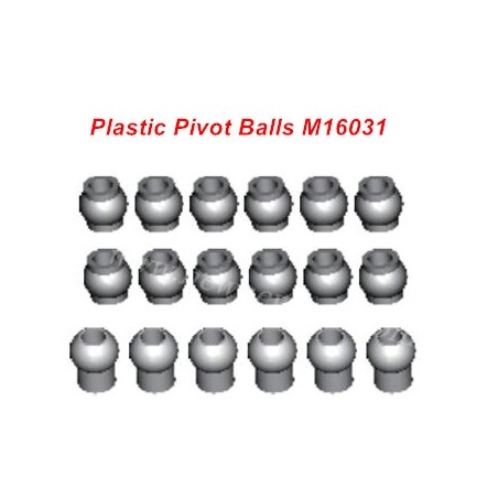 HBX 16890 Parts Plastic Pivot Balls Complete M16031