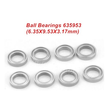 HBX 16890 Parts Ball Bearings 635953 (6.35X9.53X3.17mm)