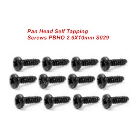 HBX 16889 RC Car Screws S029 PBHO2.6X10mm