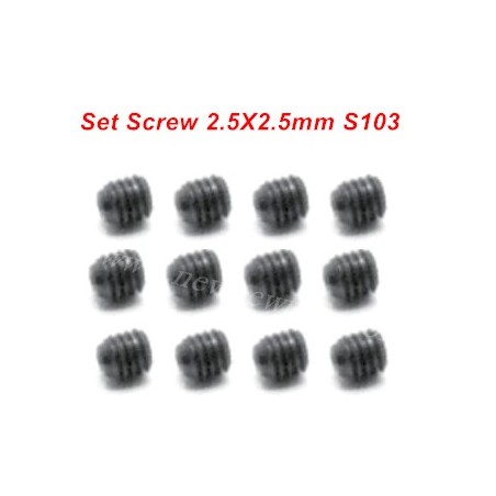 HBX 16889 RC Truck Screw S103 2.5X2.5mm