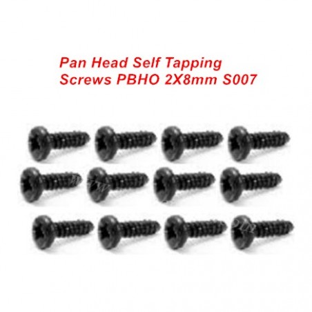 HBX Destroyer 16890 Screws Parts-S007 PBHO2X8mm