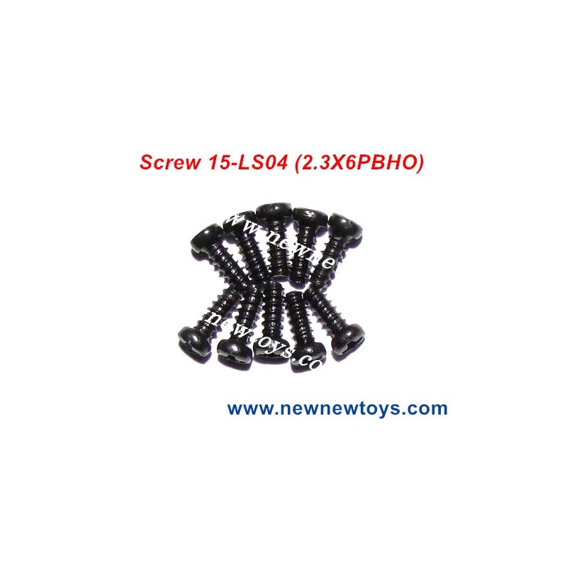 Xinlehong X9115 Screws Parts 15-LS04, Round Headed Screw (2.3X6PBHO)