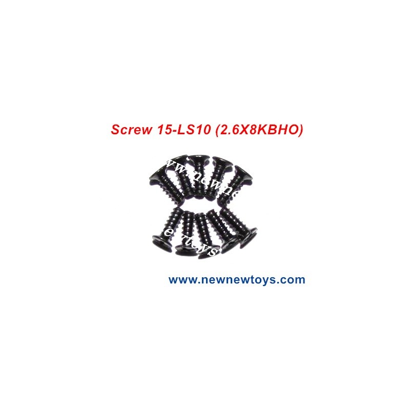 Xinlehong X9115 Screws Parts 15-LS10, Countersunk Head Screw (2.6X8KBHO)