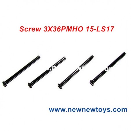 Xinlehong X9115 Screws Parts 15-LS17, 3X36PMHO Round Headed Screw