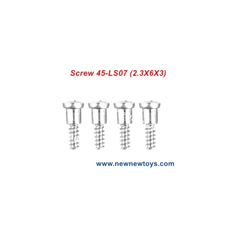 Xinlehong X9116 Screws Parts 45-LS07, (2.3X6X3CBHIN PWBHO) Round Headed Screw