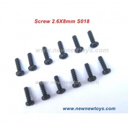 HBX 901 901A Parts S018-Round Head Self Tapping Screw 2.6X8mm