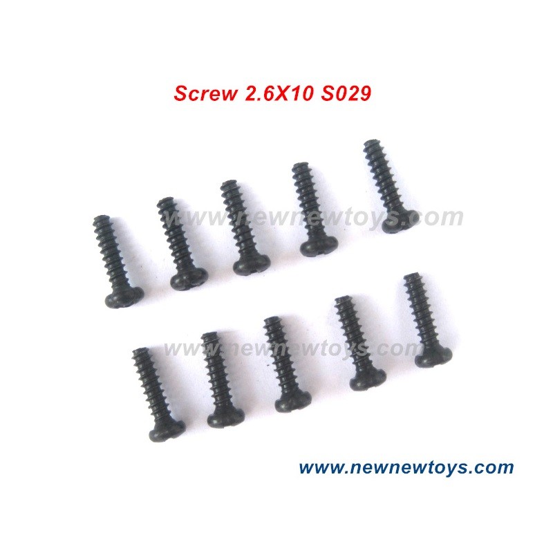 HBX 901 901A Parts S029-Round Head Self Tapping Screw 2.6X10