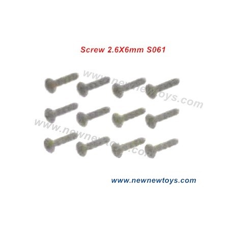 HBX 901 901A Parts S061, Screw KBHO 2.6X6mm