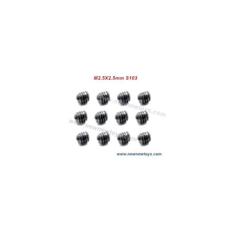 HBX 901 901A Parts S103, Set Screw M2.5X2.5mm, HBX Firebolt Parts