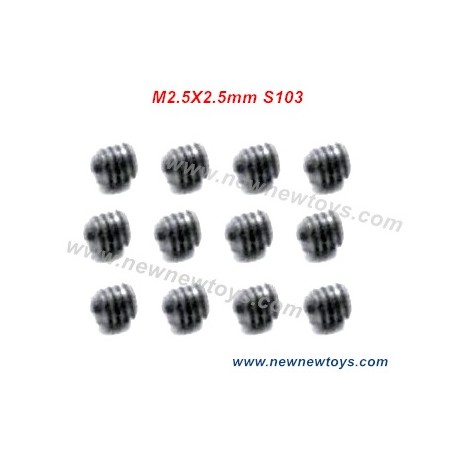 HBX 901 901A Parts S103, Set Screw M2.5X2.5mm, HBX Firebolt Parts