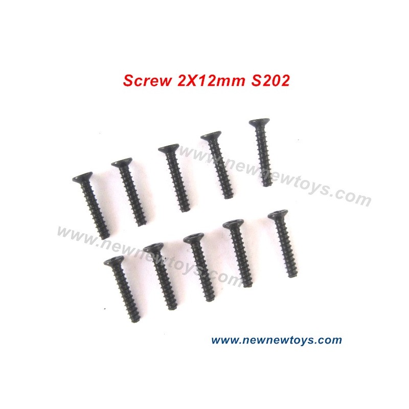 HBX 901 901A Parts S202, Countersunk Self Tapping Screw 2X12mm