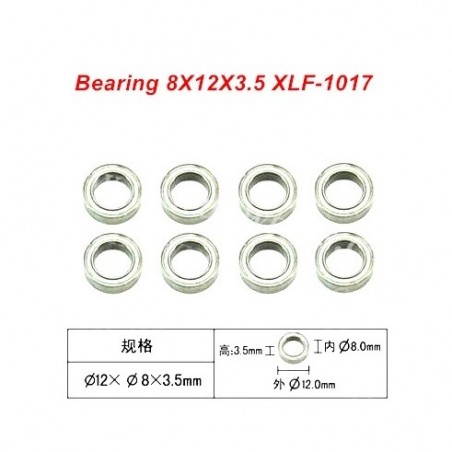 XLF X05 Bearing 8X12X3.5, XLF-1017