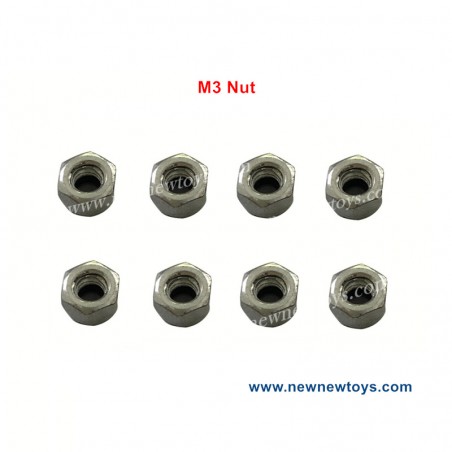 XLF F22A Parts M3 Nut, XLF RTR 1/10