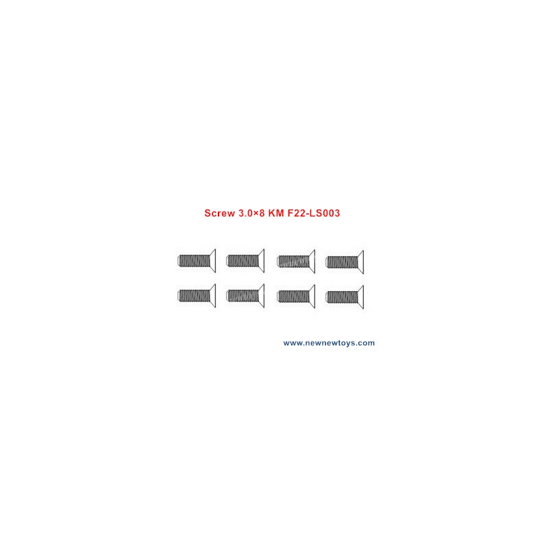 XLF F22A Parts Screw 3.0×8 KM F22-LS003