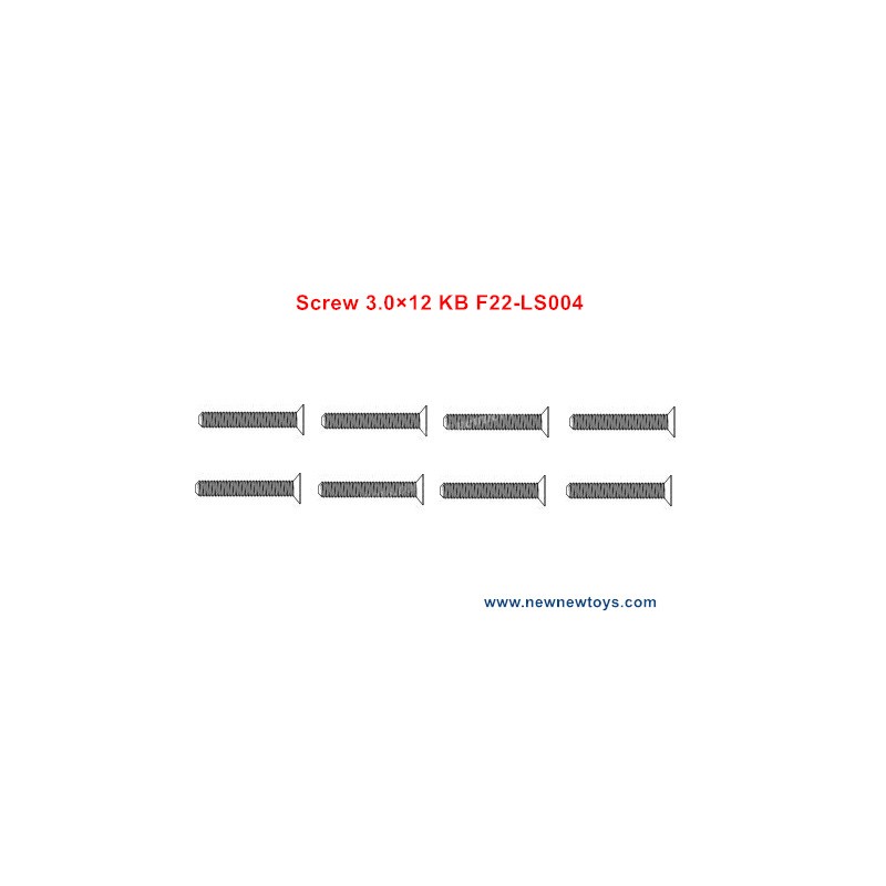 XLF F22A Parts Screw 3.0×12 KB F22-LS004