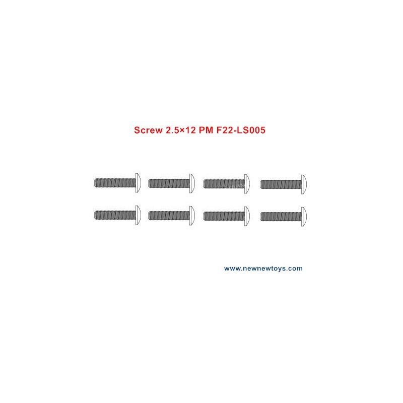 XLF F22A Parts Screw 2.5×12 PM F22-LS005