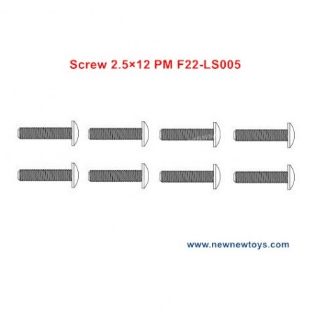 XLF F22A Parts Screw 2.5×12 PM F22-LS005