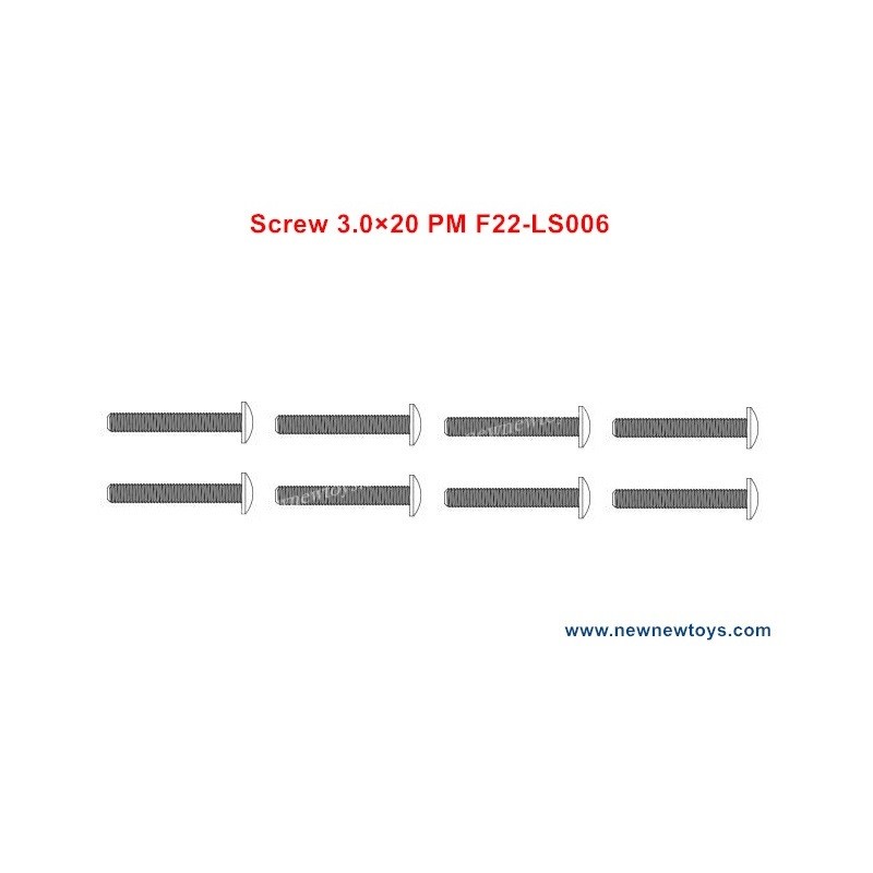 XLF F22A Parts Screw 3.0×20 PM F22-LS006