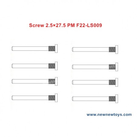 XLF F22A RC Parts Screw 2.5×27.5 PM F22-LS009