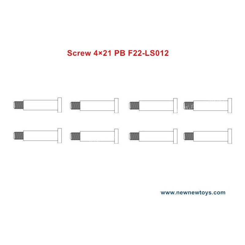 XLF F22A Parts Screw 4×21 PB F22-LS012