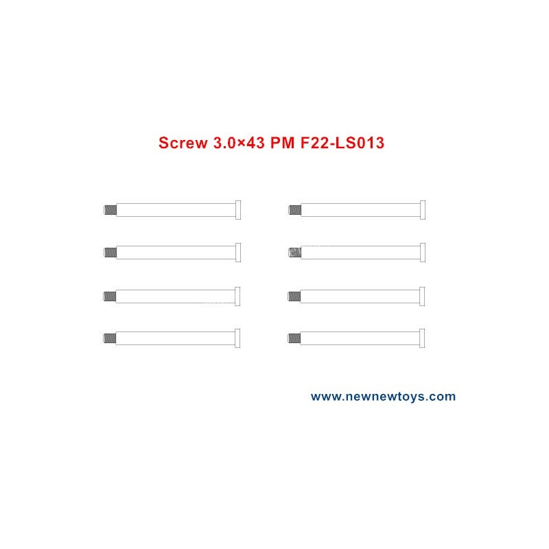 XLF F22A Parts Screw 3.0×43 PM F22-LS013