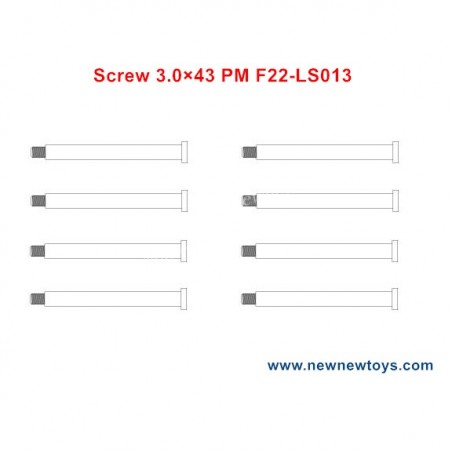 XLF F22A Parts Screw 3.0×43 PM F22-LS013