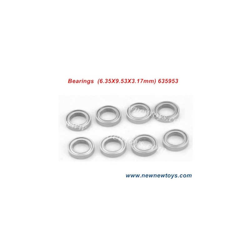 SG 1601 Bearings Parts 635953, (6.35X9.53X3.17mm)