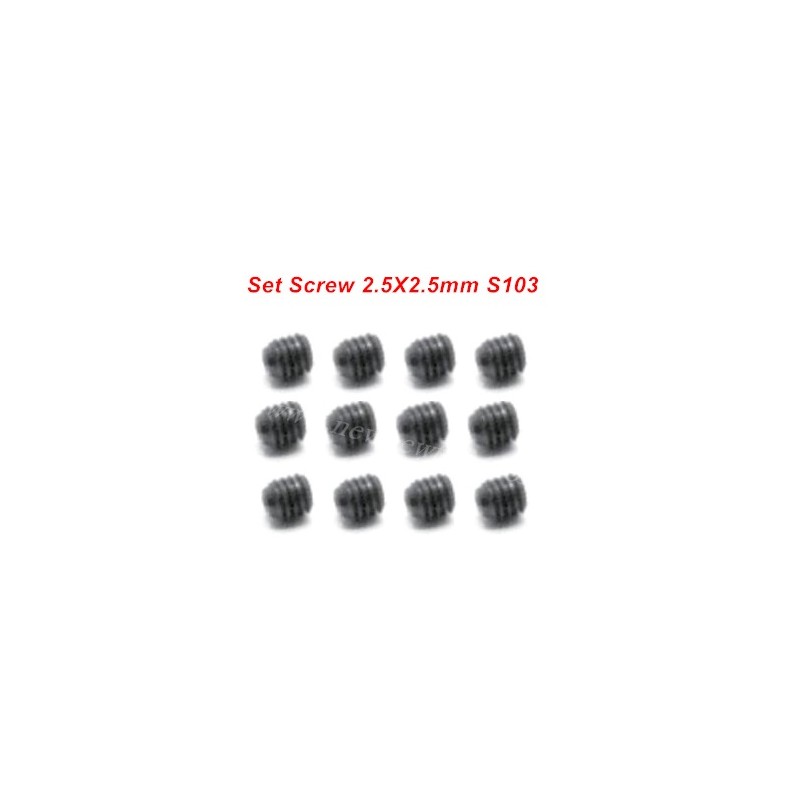 SG 1601/SG 1602 Screw Parts S103 2.5X2.5mm