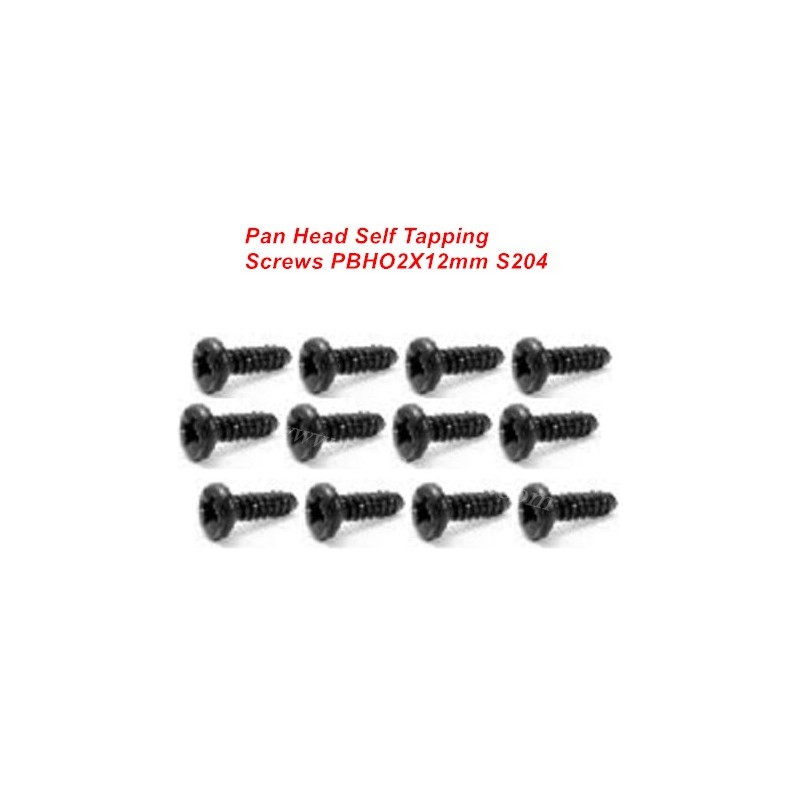 SG 1601/SG 1602 Screws Parts-S204 PBHO2X12mm