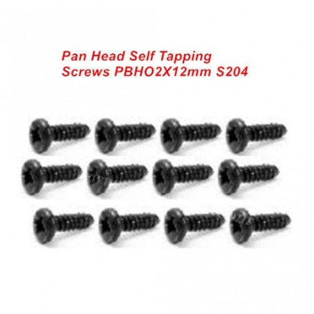 SG 1601/SG 1602 Screws Parts-S204 PBHO2X12mm