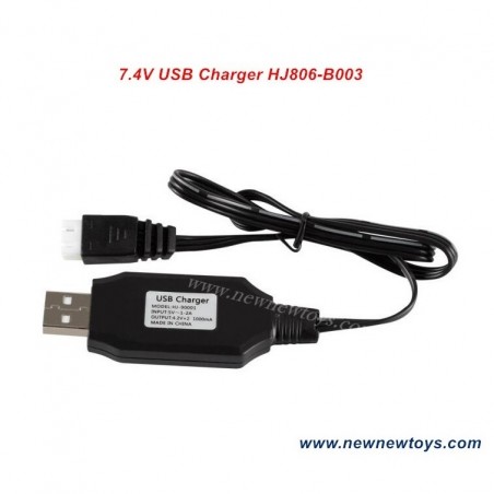 HXJRC HJ806B RC Boat Parts 7.4V USB Charger HJ806-B003