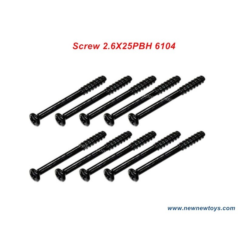 Parts Screw 2.6X25PBH 6104 For SCY RC Car 16101/16102/16103/16201