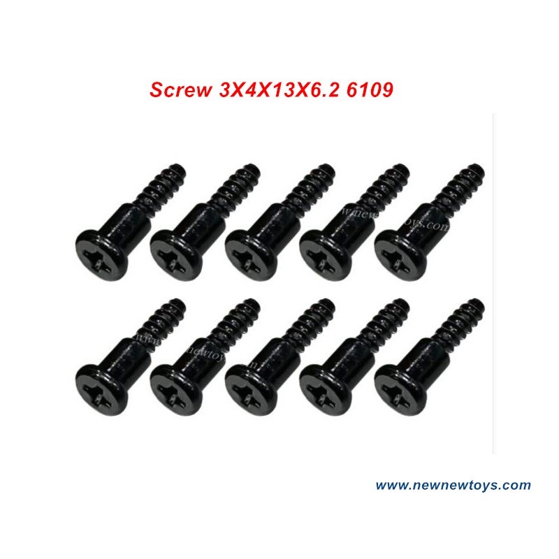 Parts Screw 3X4X13X6.2 6109 For SCY RC Car 16101/16102/16103/16201