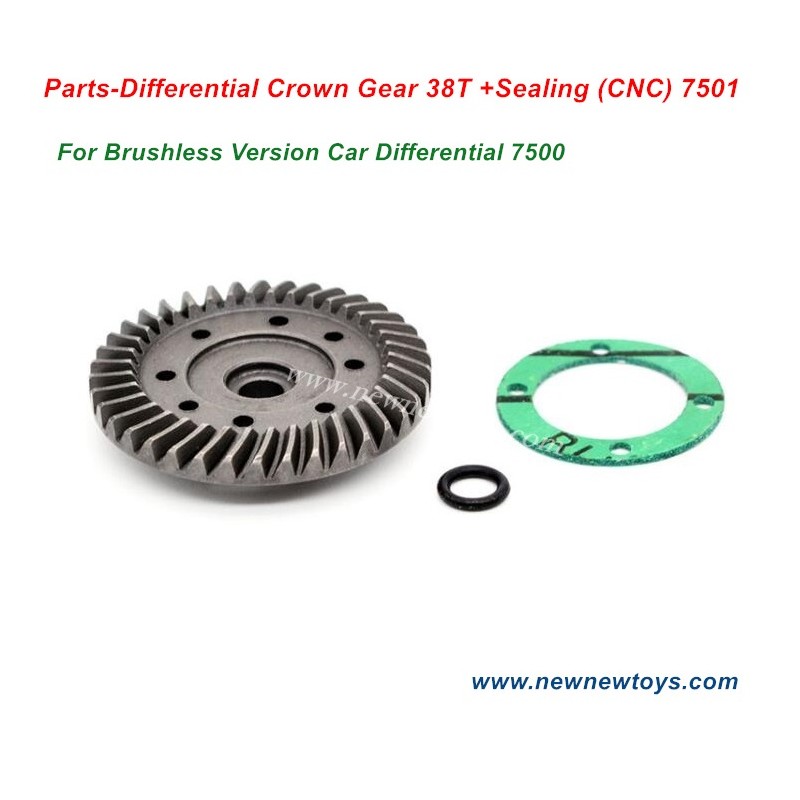 ZD Racing DBX 10 Parts 7501-Differential Crown Gear 38T +Sealing (CNC)