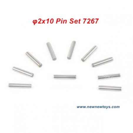 DBX 10 RC Car Parts 7267, φ2x10 Pin Set