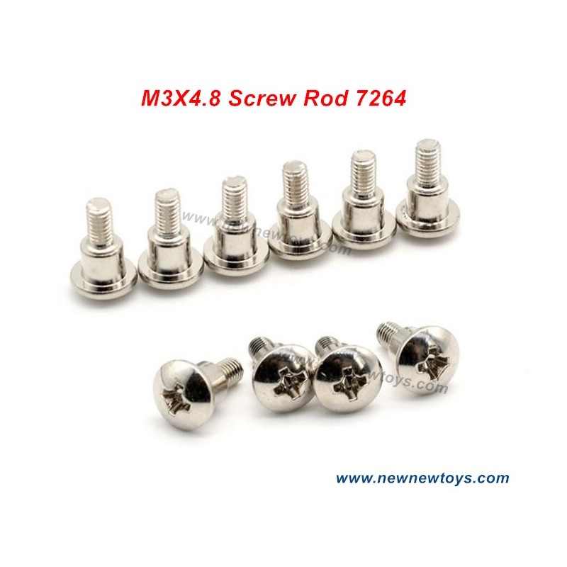 ZD Racing DBX 10 Screw Rod 7264, M3X4.8