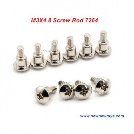 ZD Racing DBX 10 Screw Rod 7264, M3X4.8