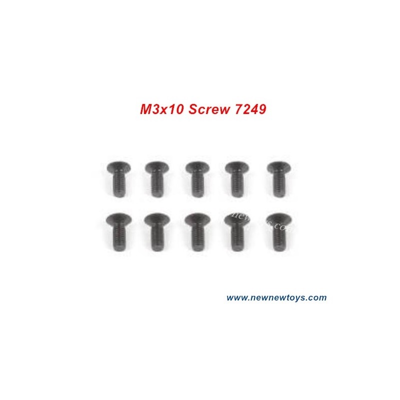 ZD Racing DBX 10 Parts 7249, M3x10 Flat Head Screw Set