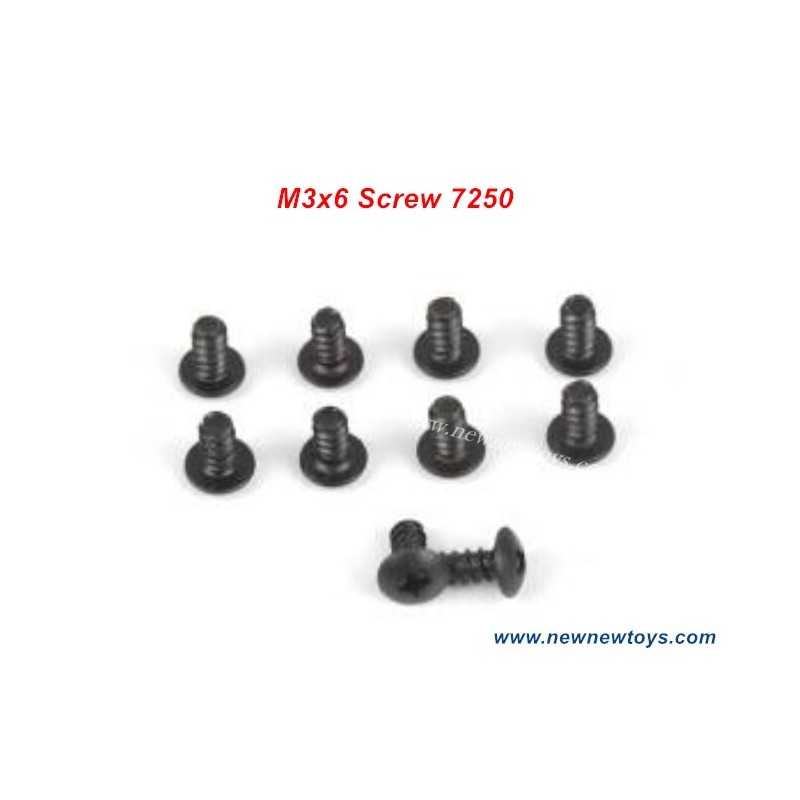 ZD Racing DBX 10 Parts 7250, M3x6 Pan Self-tapping Screw Set