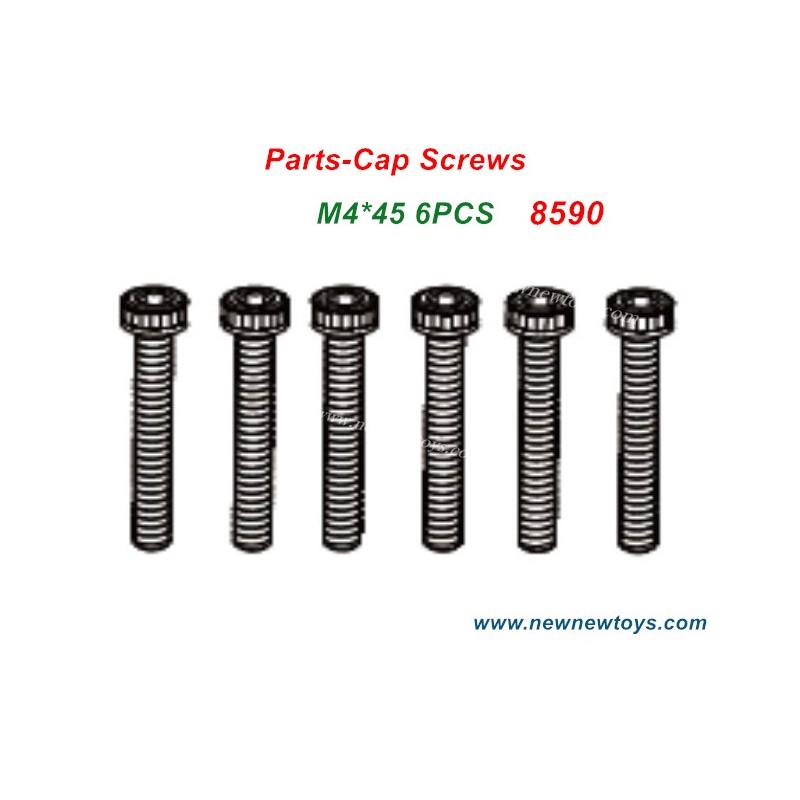 ZD Racing DBX 07 Parts Cap Screws 8590, M4*45 6PCS